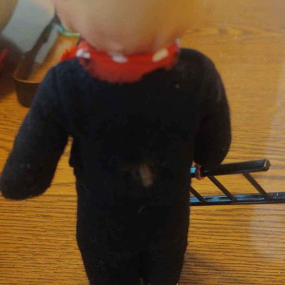 Vintage Celluloid Dutch Boy 6" Doll Holding A Ladder - Picture 5 of 6